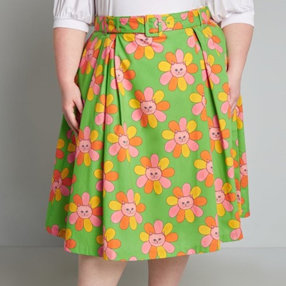 ModCloth x Marisol Muro Properly Preened A-Line Skirt